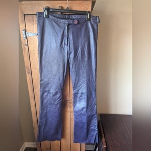Impulse/ H&M L Purple Leather Pants